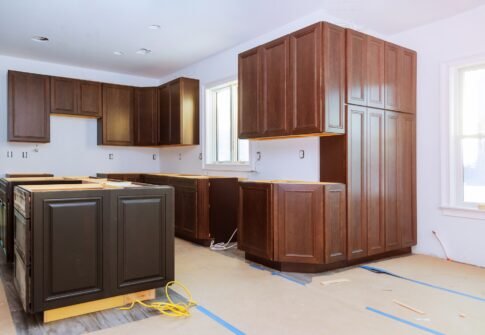 Modern Dark Wood Kitchen Remodel