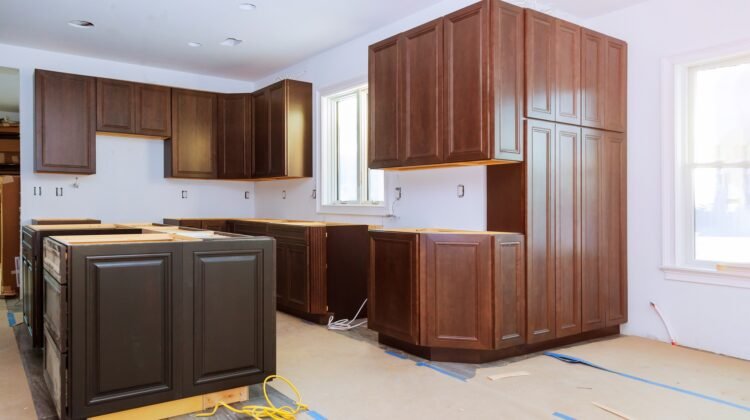 Kitchen remodel home improvement view installed in a new kitchen